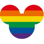 Rainbow Mickey Sticker